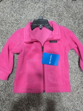 Columbia Kids Pink Full-Zip Fleece Jacket